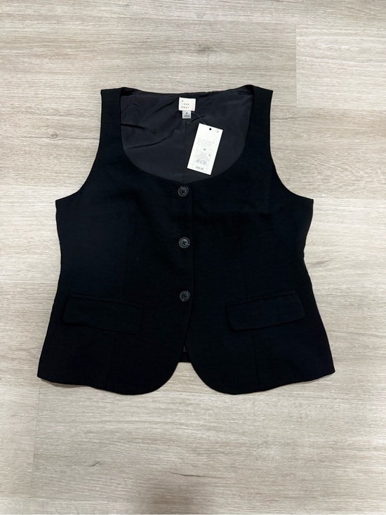 A new day Jackets & Blazers - a new day Black Womens Tailored Button Vest